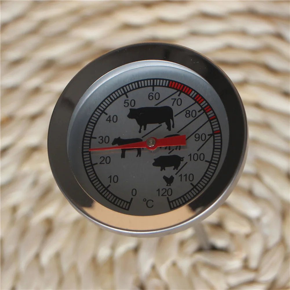 1 Pcs Sliver Thermometer Stainless Steel Analogue Meat Kitchen Thermometer Food Temperature Probe Stainless Steel
1 Pcs Sliver Thermometer Stainless Steel Analogue Meat Kitchen Thermometer Food Temperature Probe Stainless Steel