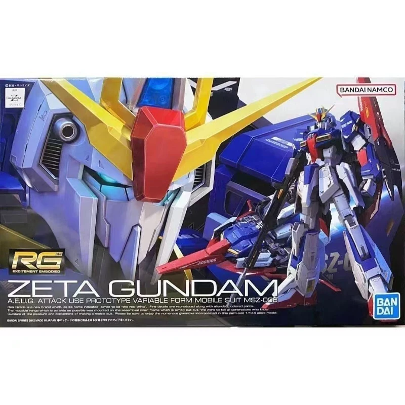 【В наличии】BANDAI Gundam, оригинальная коробка, сборная игрушка RG1/144 MZS-006 Z Gundam, модель, анимация, периферийные украшения, коллекция подарков 
【В наличии】BANDAI Gundam, оригинальная коробка, сборная игрушка RG1/144 MZS-006 Z Gundam, модель, анимация, периферийные украшения, коллекция подарков