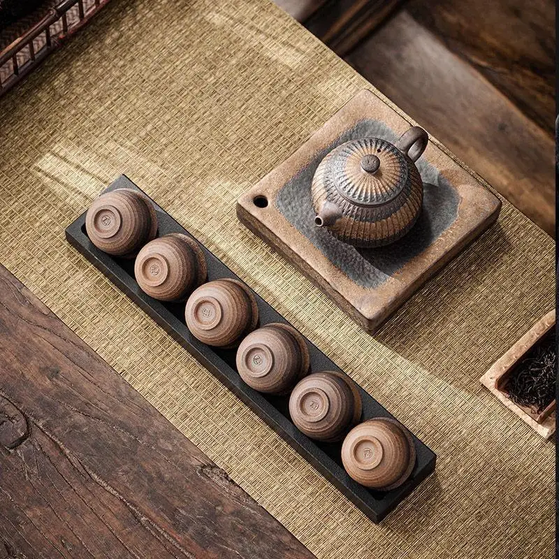 Wujin Stone Gongfu Tea Rack, Tea Tray and Cup Stand, Dual-Use Drainage Holder, Elegant Desktop Tea Accessories Organizer
Wujin Stone Gongfu Tea Rack, Tea Tray and Cup Stand, Dual-Use Drainage Holder, Elegant Desktop Tea Accessories Organizer