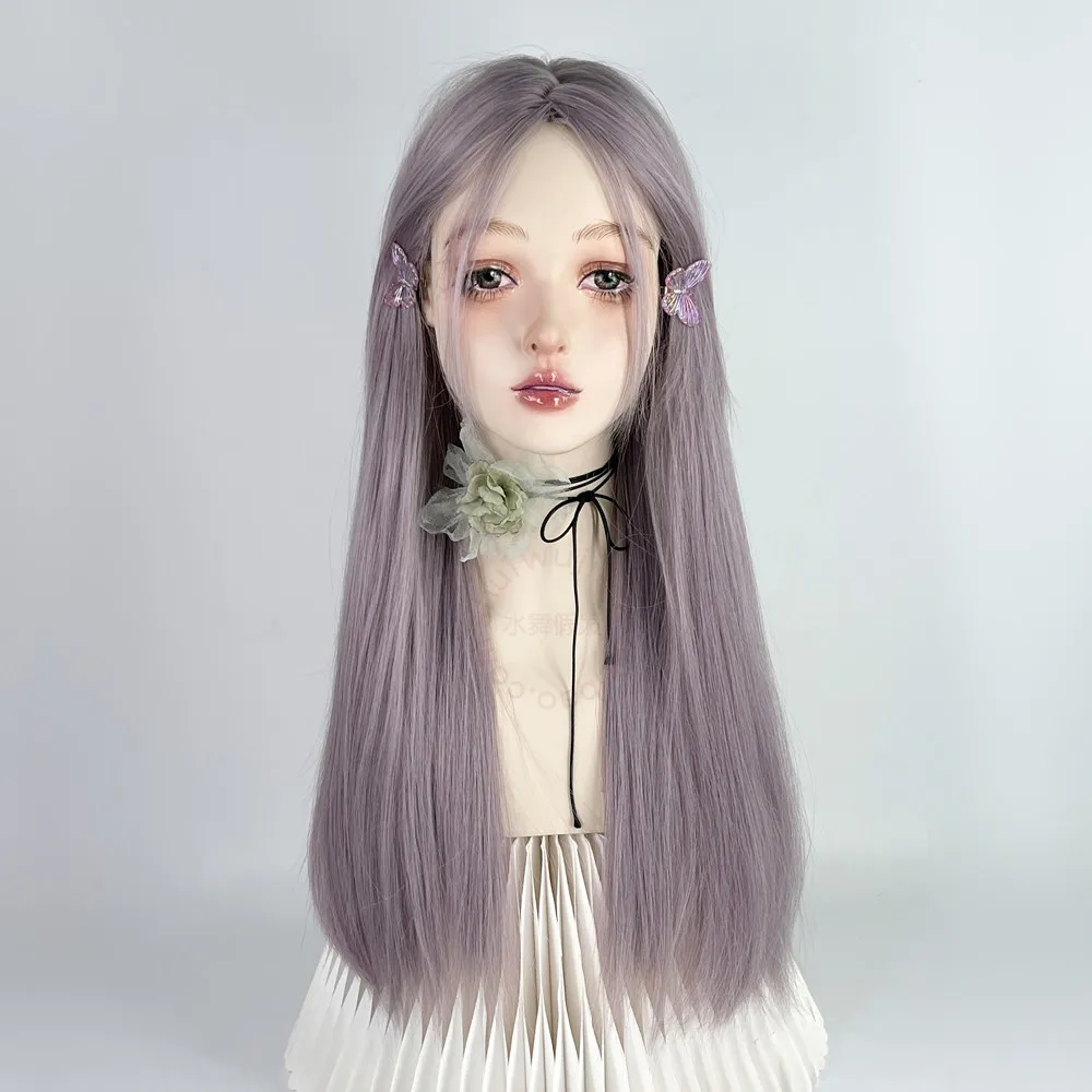 Gray purple wig female full headgear medium point jk long straight hair subculture two-dimensional jk color loli
Gray purple wig female full headgear medium point jk long straight hair subculture two-dimensional jk color loli