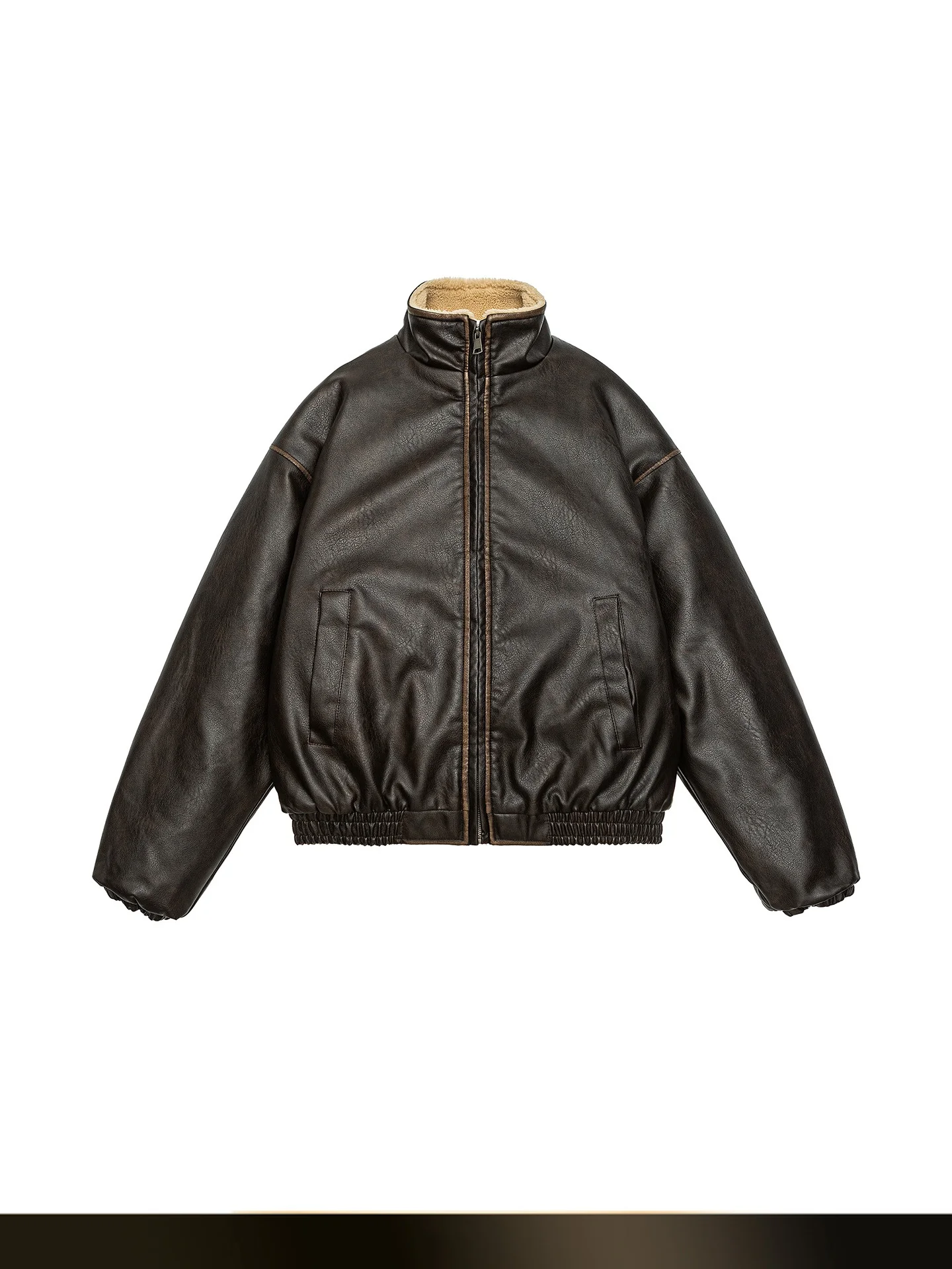 Nted American Retro Lamb Fur Cotton Jaet Men Winter Warm Motorcycle Leather irt Youth Casual ort Zipper Coat
Nted American Retro Lamb Fur Cotton Jaet Men Winter Warm Motorcycle Leather irt Youth Casual ort Zipper Coat