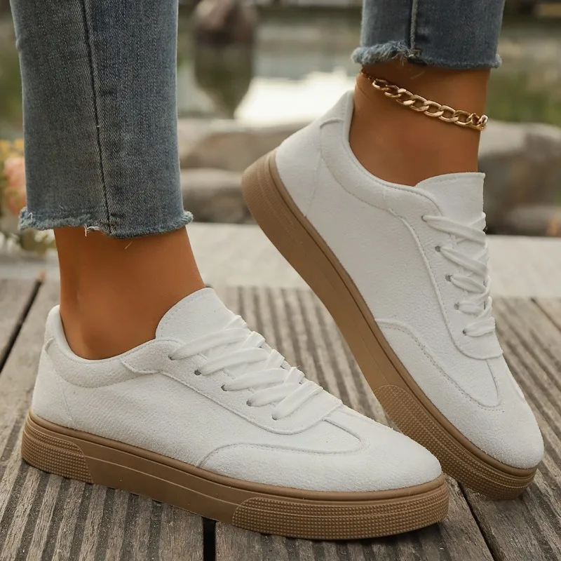 Brown Platform Sneakers Women 2026 Spring Non Slip Flat Heels Casual Walking Shoes Woman Thick Sole Vulcanize Shoes
Brown Platform Sneakers Women 2026 Spring Non Slip Flat Heels Casual Walking Shoes Woman Thick Sole Vulcanize Shoes