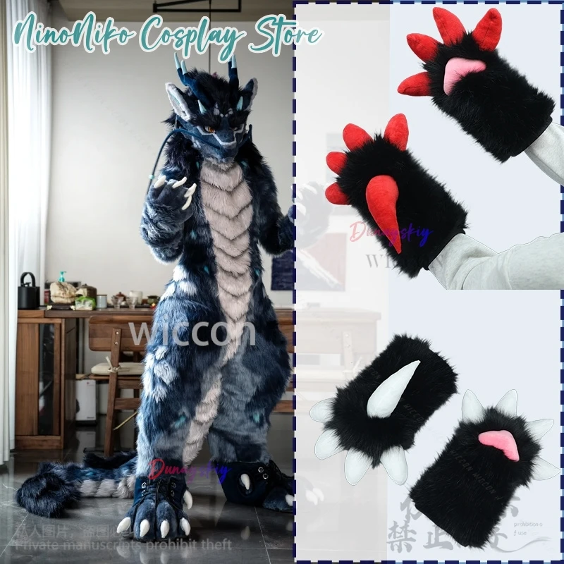 Anime Dragon Claw Paw Kig Furry Cosplay Fursuit Gloves Cute Kawai Red Black White Prop Girl Women Man Halloween Suit 코스프레
Anime Dragon Claw Paw Kig Furry Cosplay Fursuit Gloves Cute Kawai Red Black White Prop Girl Women Man Halloween Suit 코스프레