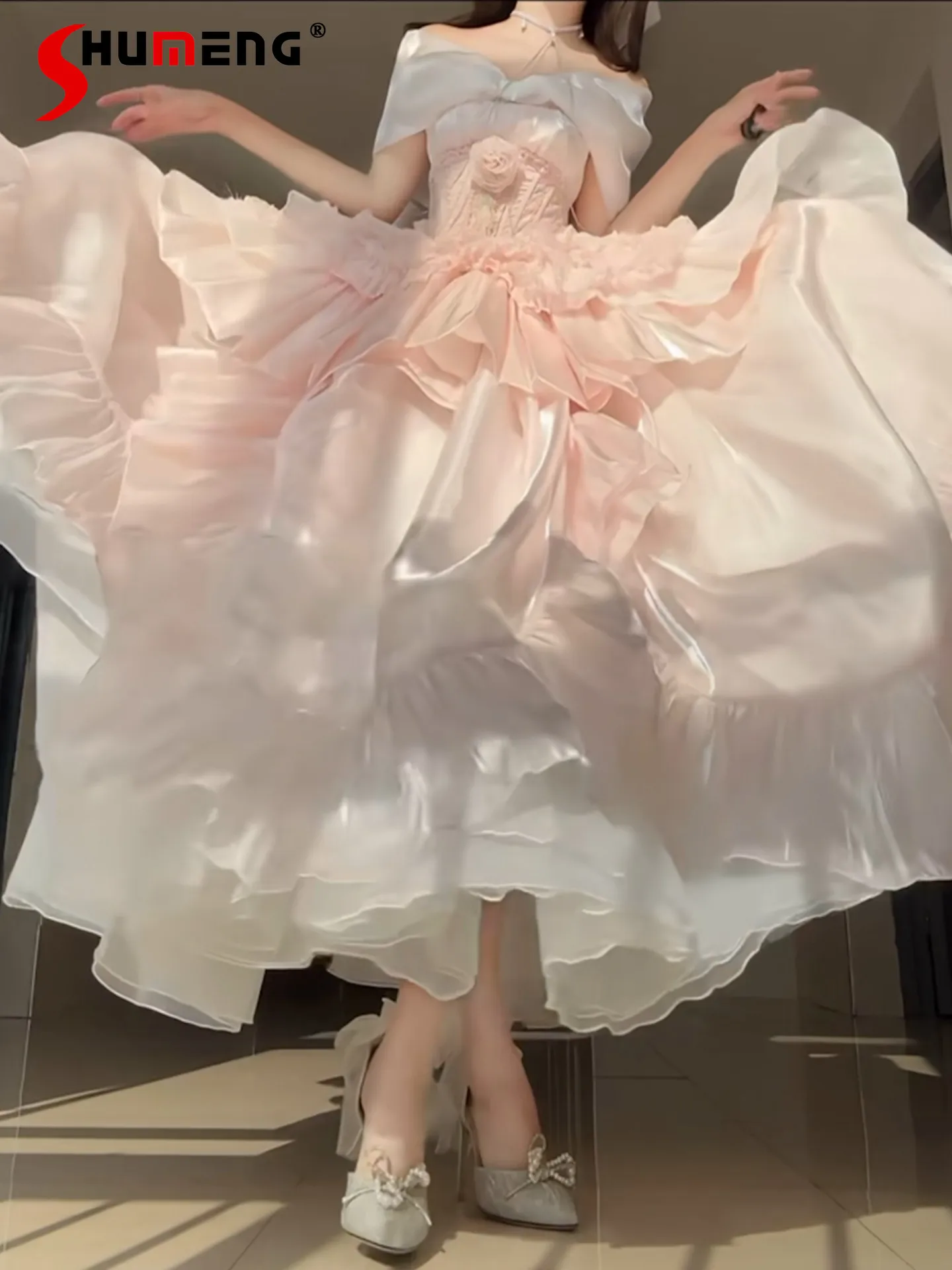 Elegant Gorgeous Princess Birthday Party Dress Sleeveless Fishbone Slim 3D Bow Trailing Sweet Kawaii Lolita Mini Dress For Women
Elegant Gorgeous Princess Birthday Party Dress Sleeveless Fishbone Slim 3D Bow Trailing Sweet Kawaii Lolita Mini Dress For Women