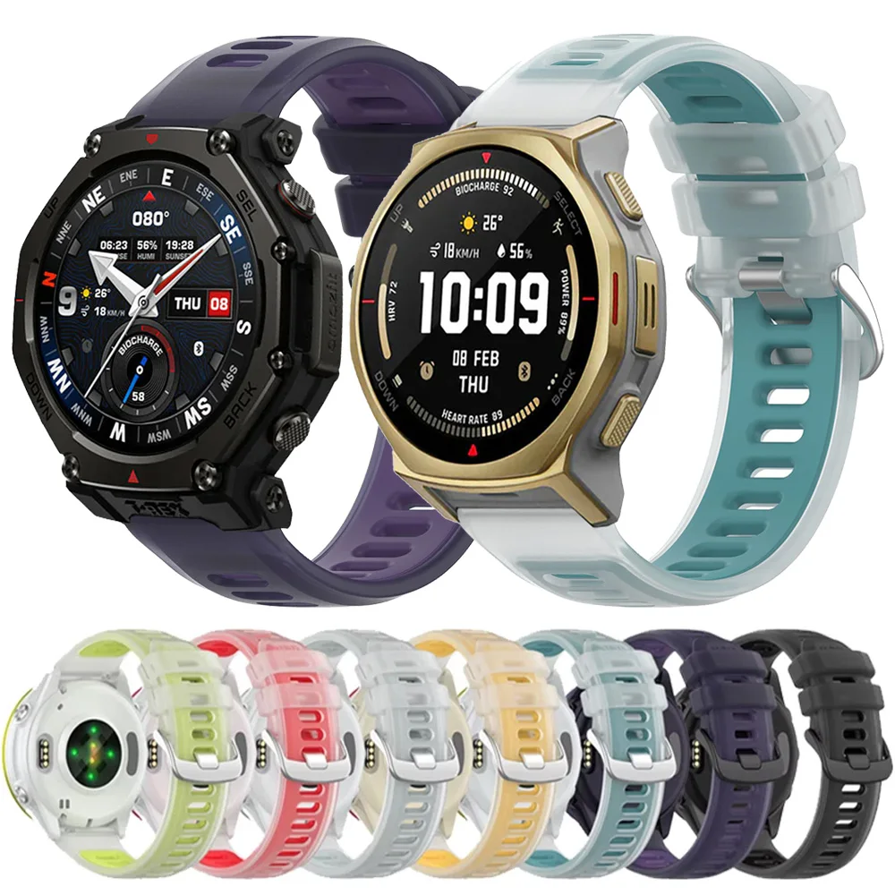 20mm 22mm Jelly Color Silicone Strap For Amazfit T-Rex3 Pro 48/44mm Helio Balance 2 Bip 6 Semi-Transparent Bracelet For Active 2
20mm 22mm Jelly Color Silicone Strap For Amazfit T-Rex3 Pro 48/44mm Helio Balance 2 Bip 6 Semi-Transparent Bracelet For Active 2