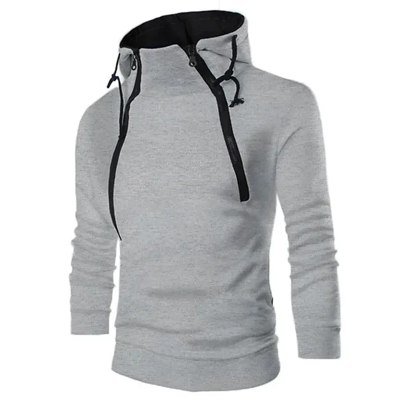 Men's Sweatshirt Double Zipper Hooded Pullover Autumn Slim Fit Sports Running Hoodies for Men High Neck Casual Exercise Tops
Men's Sweatshirt Double Zipper Hooded Pullover Autumn Slim Fit Sports Running Hoodies for Men High Neck Casual Exercise Tops