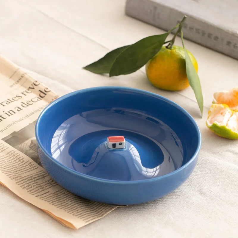 Household Tableware Ceramic Fruit Salad Bowls Utensils for Kitchen Plates Soup Dessert Snack Ramen Bowl with Red House White
Household Tableware Ceramic Fruit Salad Bowls Utensils for Kitchen Plates Soup Dessert Snack Ramen Bowl with Red House White