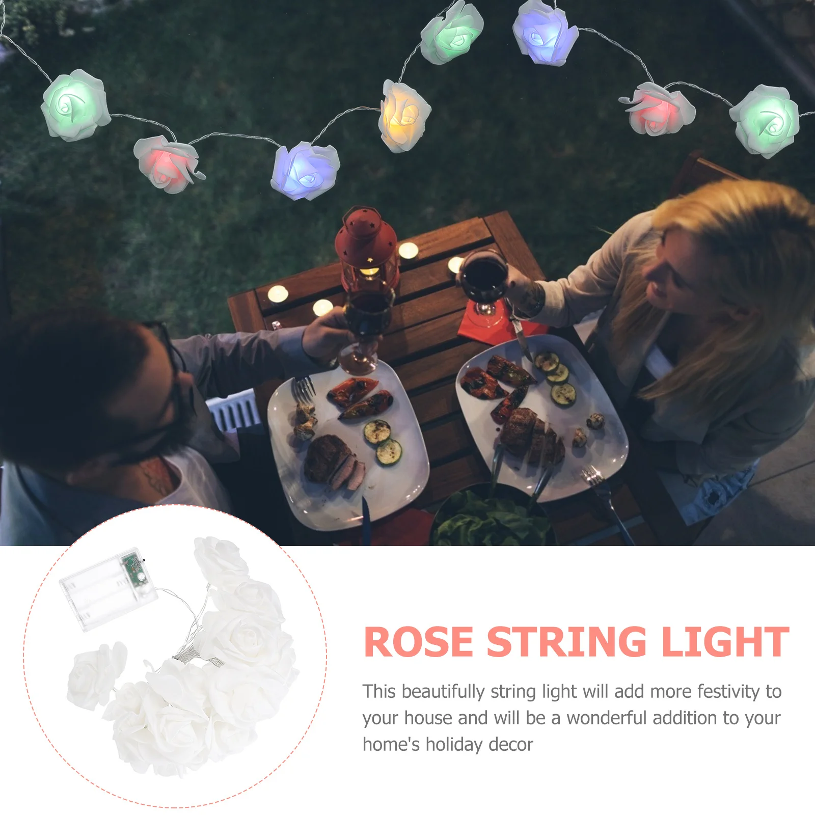 1Pcs Holiday String Light Rose Lamp String Festive Fairy Light for Wall Window Door Outdoor Indoor Party Decoration
1Pcs Holiday String Light Rose Lamp String Festive Fairy Light for Wall Window Door Outdoor Indoor Party Decoration