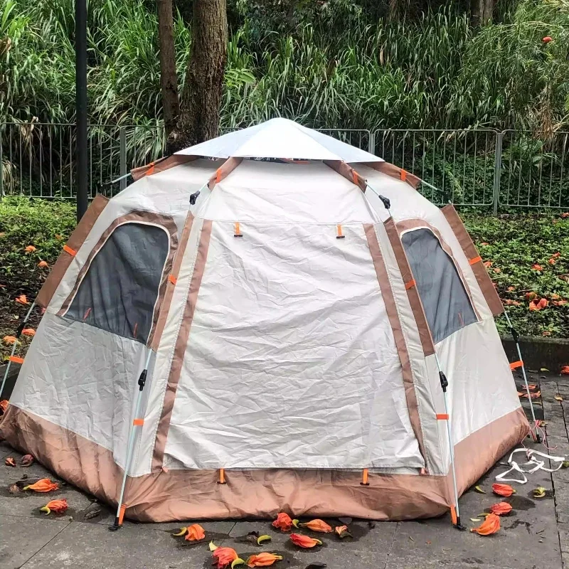 Two Person Hexagonal Automatic Tent for Outdoor Camping, One Second Quick Opening Rain and Sun Protection Outdoor Travel Tent
Two Person Hexagonal Automatic Tent for Outdoor Camping, One Second Quick Opening Rain and Sun Protection Outdoor Travel Tent