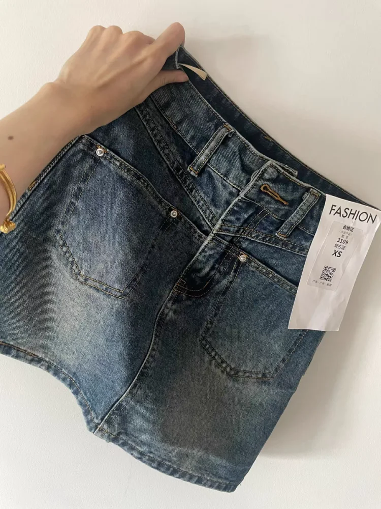 Fashion Denim Cargo Skirt Women Large Size High Waist Jeans Mini Skirts Office Lady Basic Short Pockets A Line Skirts Summer New
Fashion Denim Cargo Skirt Women Large Size High Waist Jeans Mini Skirts Office Lady Basic Short Pockets A Line Skirts Summer New