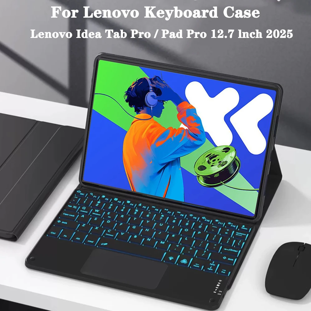 Чехол для планшета Lenovo Xiaoxin Pad Pro 2025 12,7 дюйма, съемный чехол с Bluetooth-клавиатурой для Lenovo ldea Tab Pro 12,7 дюйма 2025
Чехол для планшета Lenovo Xiaoxin Pad Pro 2025 12,7 дюйма, съемный чехол с Bluetooth-клавиатурой для Lenovo ldea Tab Pro 12,7 дюйма 2025