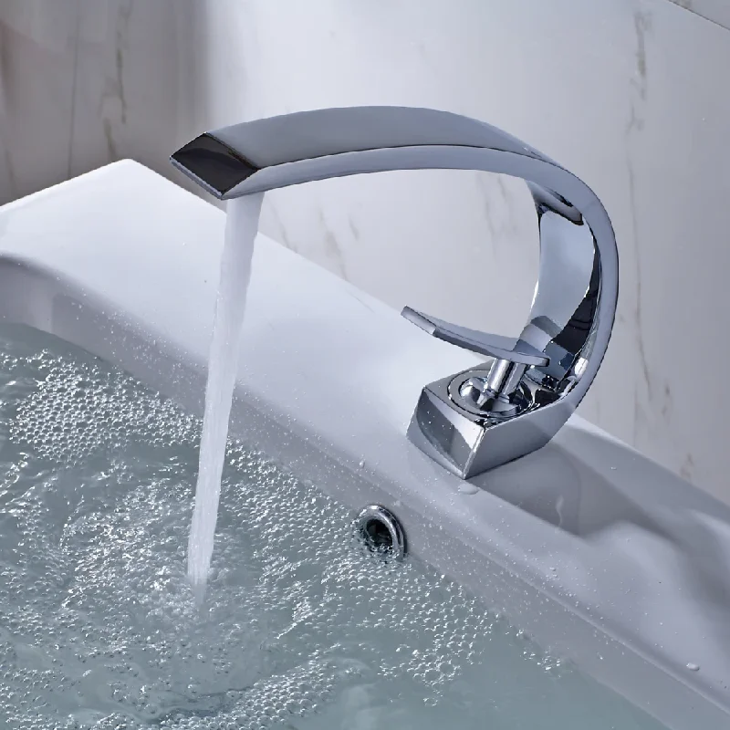 Moon Curved Faucet Suitable for Kitchen Household Simple Basin Electroplated Faucet Hot and Cold Mix Bathroom Faucet Single Hole
Moon Curved Faucet Suitable for Kitchen Household Simple Basin Electroplated Faucet Hot and Cold Mix Bathroom Faucet Single Hole