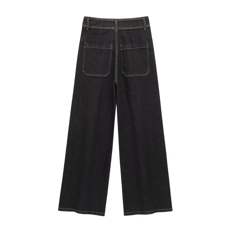 Spring 2025 Women's High Waist Wide Leg Jeans ket Decorated Versatile Long Pants Faionable Spring Collection
Spring 2025 Women's High Waist Wide Leg Jeans ket Decorated Versatile Long Pants Faionable Spring Collection