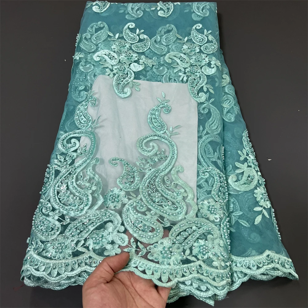 African Nigerian Tulle Lace Fabric,High Quality,Sequins EmbroideryBeaded, French GuipureWedding Party Dress, 5Yards, 2024
African Nigerian Tulle Lace Fabric,High Quality,Sequins EmbroideryBeaded, French GuipureWedding Party Dress, 5Yards, 2024