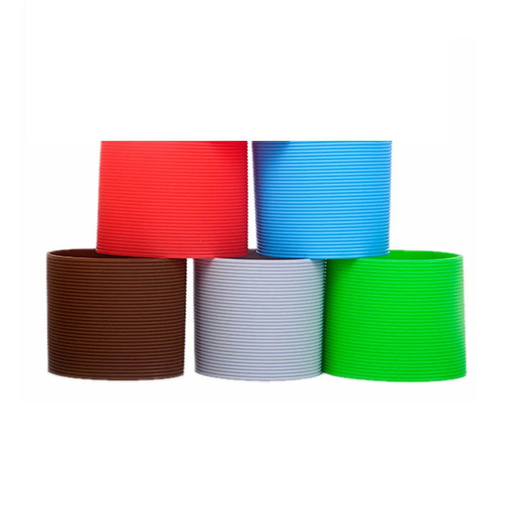 5 Pcs Silicone Protective Sleeve Non slip Heat Resistant Glass Bottle Cover Multicolor Fits Most Bottles Kitchen Bar Use 
5 Pcs Silicone Protective Sleeve Non slip Heat Resistant Glass Bottle Cover Multicolor Fits Most Bottles Kitchen Bar Use