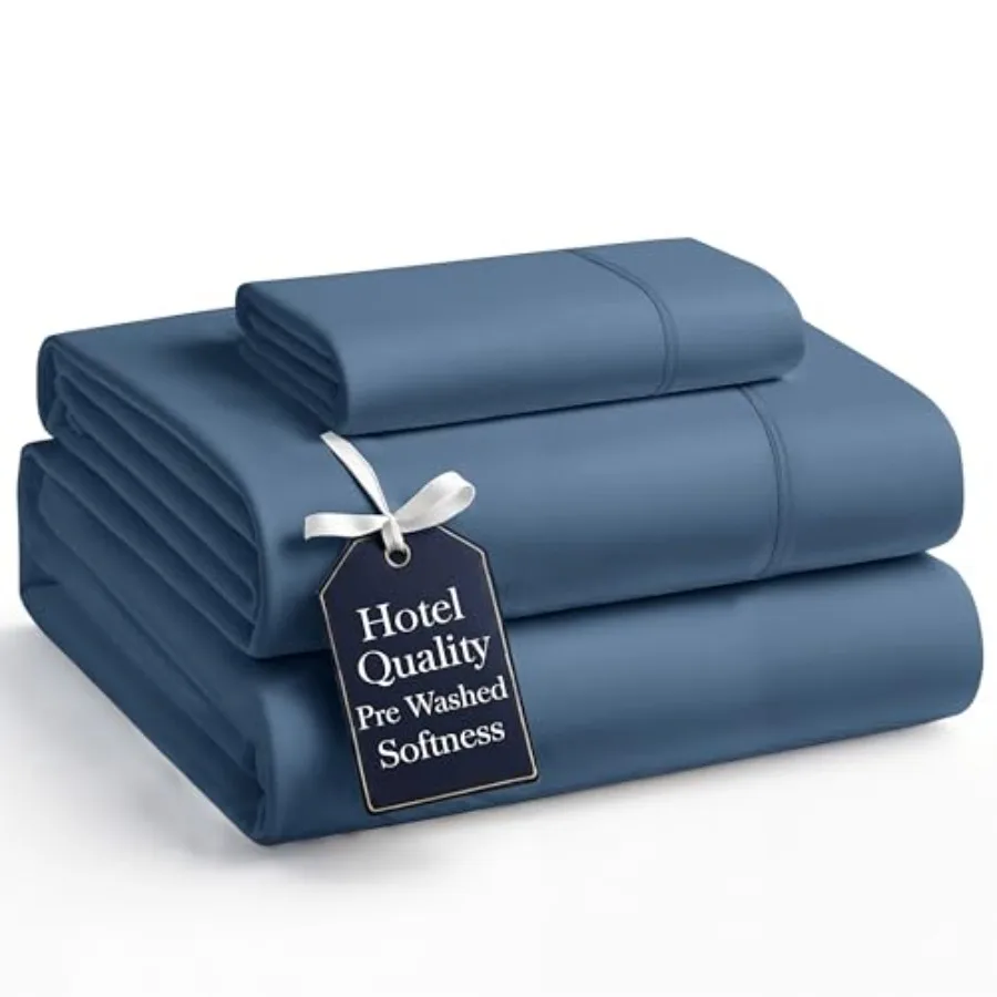 Bedding Sheets and Pillowcases, 3 Piece Set, Pre-Washed Fade Resisitant Cozy Bedding Sets Twin XL - Hydro-Brushed Microfiber -
Bedding Sheets and Pillowcases, 3 Piece Set, Pre-Washed Fade Resisitant Cozy Bedding Sets Twin XL - Hydro-Brushed Microfiber -
