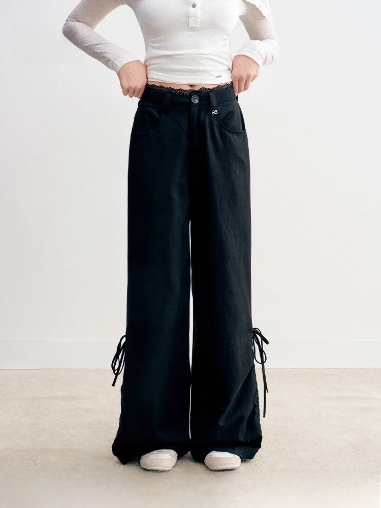 Liilou Wide Leg Pants Workwear Straight Cut Dstring Knot High Waist Casual Trousers for Women Lirel Fibre
Liilou Wide Leg Pants Workwear Straight Cut Dstring Knot High Waist Casual Trousers for Women Lirel Fibre