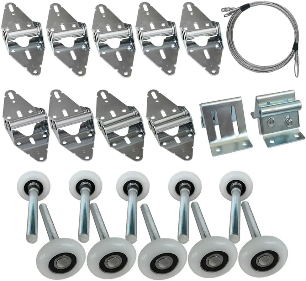 Garage Door Roller Hinge Bracket Wire Rope Kit for 7-Foot Height Doors
Garage Door Roller Hinge Bracket Wire Rope Kit for 7-Foot Height Doors