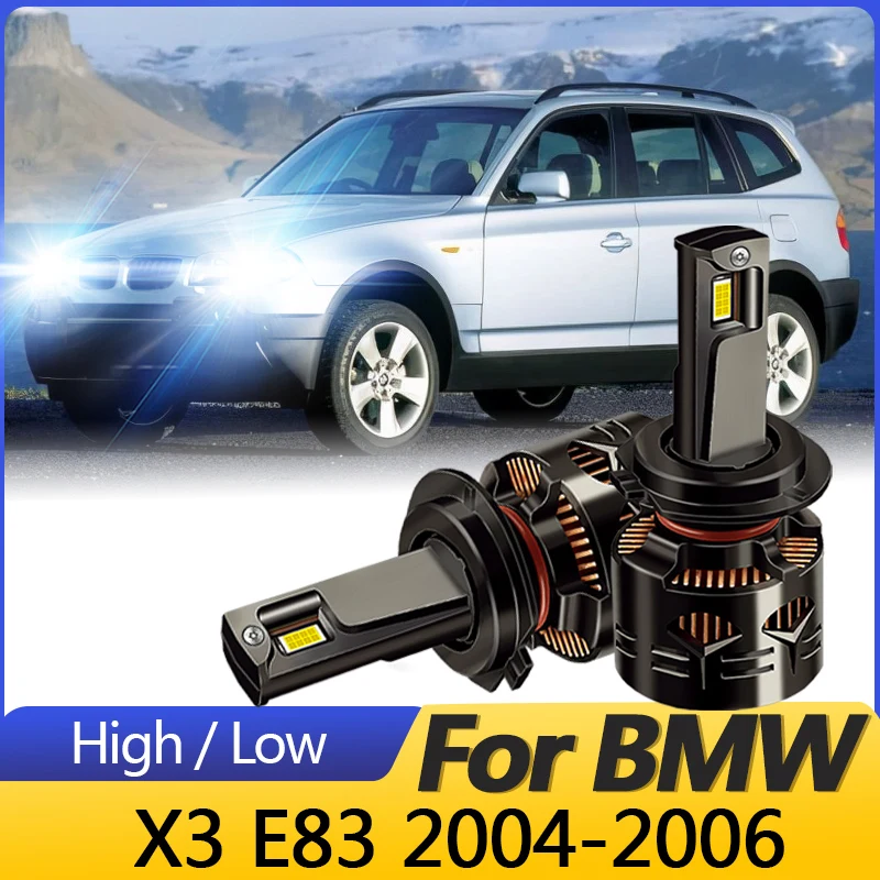 2 шт., высококачественные белые CANbus для BMW X3 E83 2004 2005 2006, светодиодные фары Hi/Lo дальнего света, ближнего света H7 30000LM Plug and Play
2 шт., высококачественные белые CANbus для BMW X3 E83 2004 2005 2006, светодиодные фары Hi/Lo дальнего света, ближнего света H7 30000LM Plug and Play