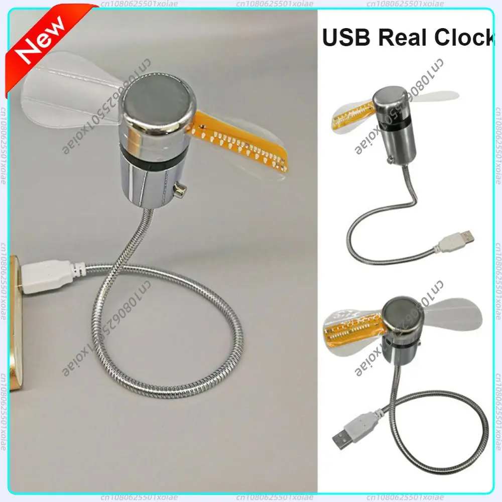 Portable Clock Fan RGB LED Night light 5V USB Hand Fan Real Time Temperature Display Metal Mini Fan for PC Laptop Desktop Cooler
Portable Clock Fan RGB LED Night light 5V USB Hand Fan Real Time Temperature Display Metal Mini Fan for PC Laptop Desktop Cooler