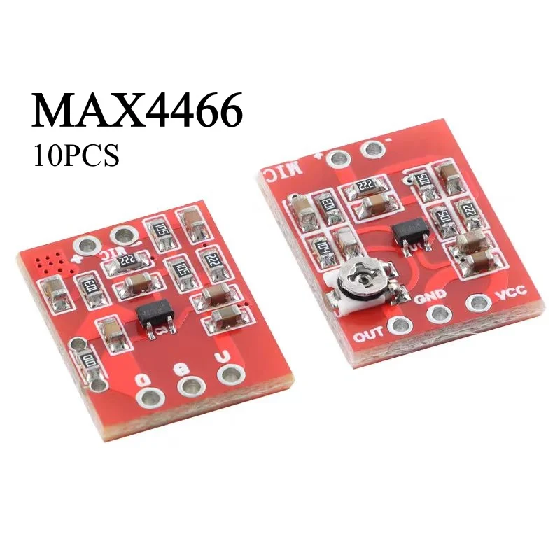10PCS MAX4466 Electret Microphone Audio Amplifier Microphone Preamplification Module Gain Adjustable
10PCS MAX4466 Electret Microphone Audio Amplifier Microphone Preamplification Module Gain Adjustable