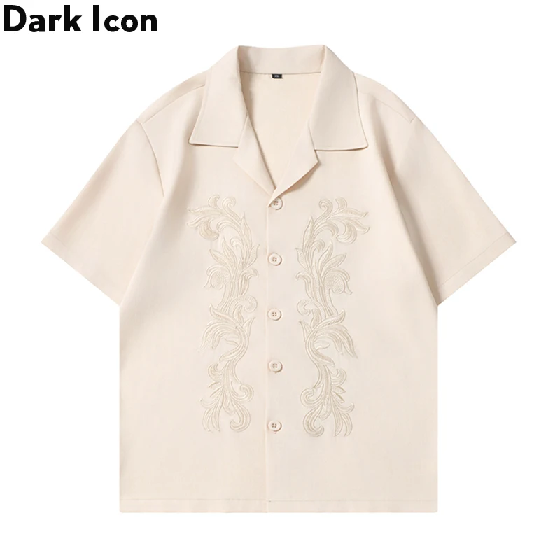 Dark Icon Embroideried Hawaiian Shirts Men Women Street Fashion Men's Shirt Black Beige
Dark Icon Embroideried Hawaiian Shirts Men Women Street Fashion Men's Shirt Black Beige