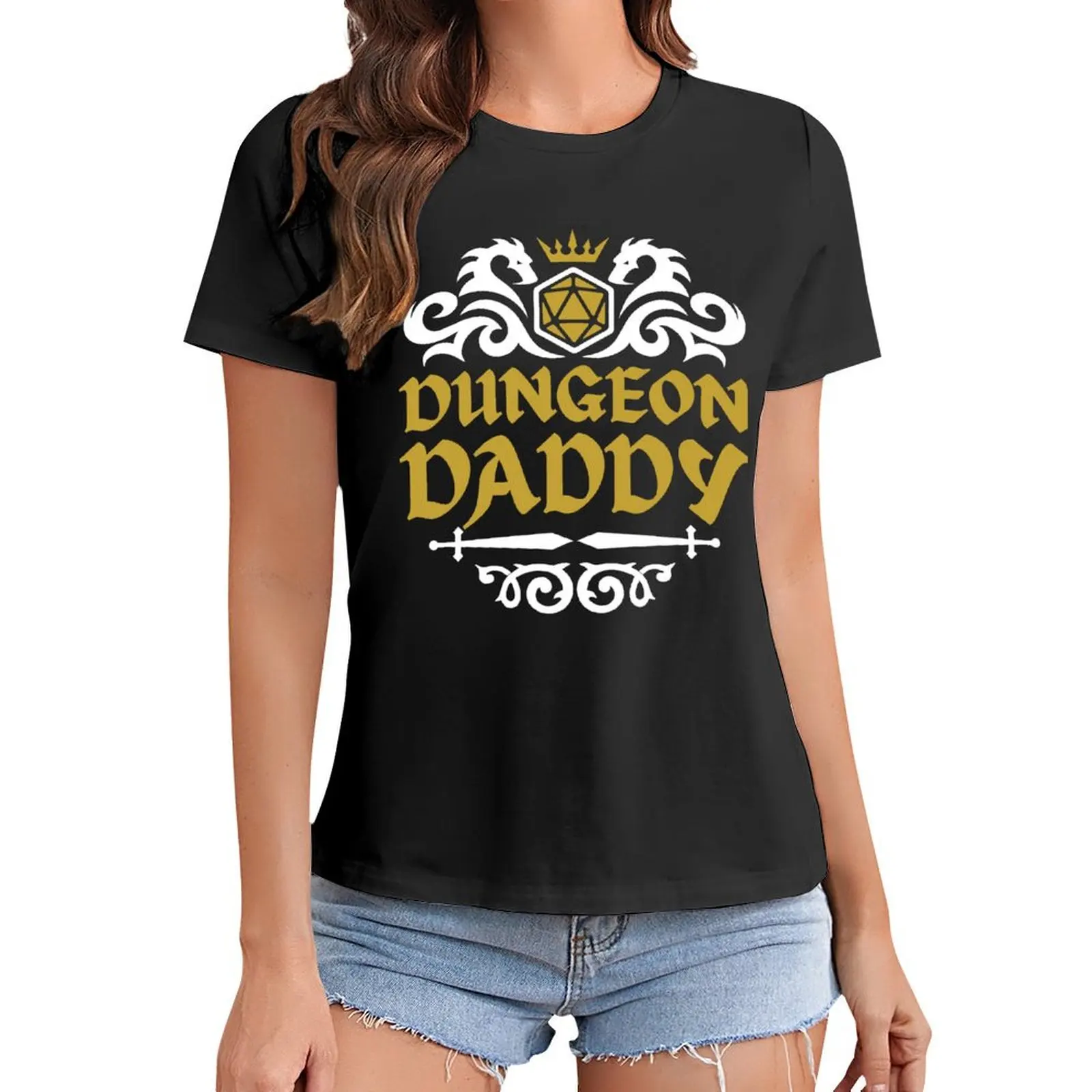DND DAD, DUNGEON DADDY, Dnd fathers day, D&D dad T-Shirt summer tops blanks summer clothes for Women
DND DAD, DUNGEON DADDY, Dnd fathers day, D&D dad T-Shirt summer tops blanks summer clothes for Women