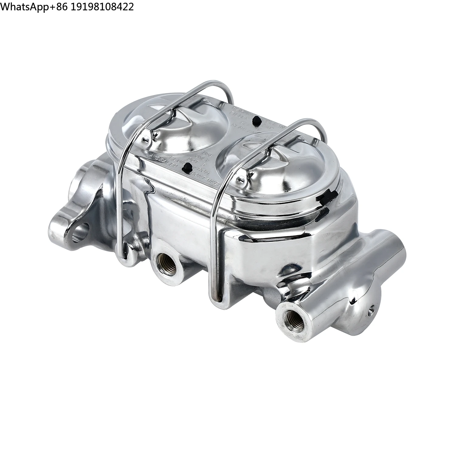 Universal W/1" Bore Chrome Aluminum Brake Bail Top Master Cylinder 4 Port for GM Street Rod
Universal W/1" Bore Chrome Aluminum Brake Bail Top Master Cylinder 4 Port for GM Street Rod