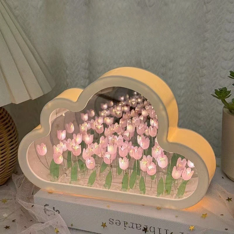 DIY Best Gift: Tulip Mirror Cube Night Light, Handmade Flower Bedroom Lamp, Qixi Gift for Girlfriend,Creates Warm Sleep Ambiance
DIY Best Gift: Tulip Mirror Cube Night Light, Handmade Flower Bedroom Lamp, Qixi Gift for Girlfriend,Creates Warm Sleep Ambiance