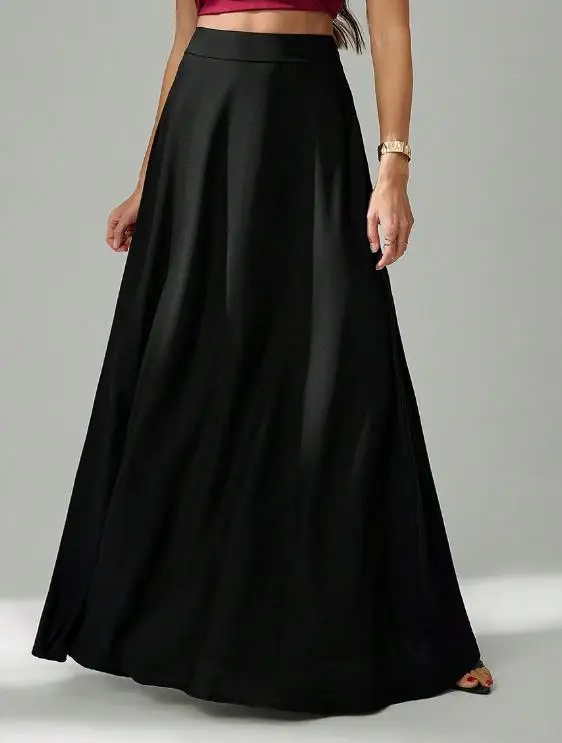 Slim Fit Women's Skirt with Elegant Spring and Summer Temperament, Solid Color High Waisted A-Line Skirt Suitable for Dating
Slim Fit Women's Skirt with Elegant Spring and Summer Temperament, Solid Color High Waisted A-Line Skirt Suitable for Dating