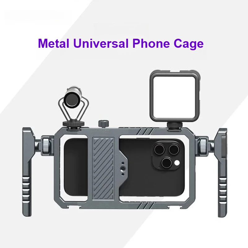 Smart Stabilizer w Handgrip Phone Holder Universal Metal Phone Cage for Iphone 17 16 15 14 13 Pro / Pro Max Andriod Mic Led
Smart Stabilizer w Handgrip Phone Holder Universal Metal Phone Cage for Iphone 17 16 15 14 13 Pro / Pro Max Andriod Mic Led