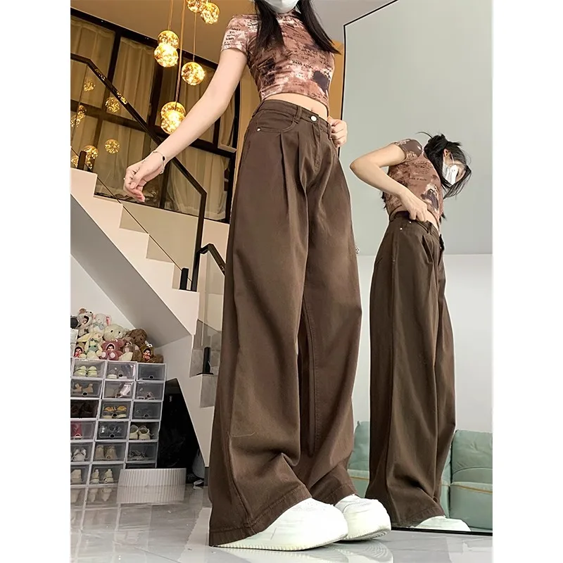 High Waist Wide Leg Pants Women Korean Style Loose Straight Baggy Trousers Casual Streetwear Oversized Workwear
High Waist Wide Leg Pants Women Korean Style Loose Straight Baggy Trousers Casual Streetwear Oversized Workwear