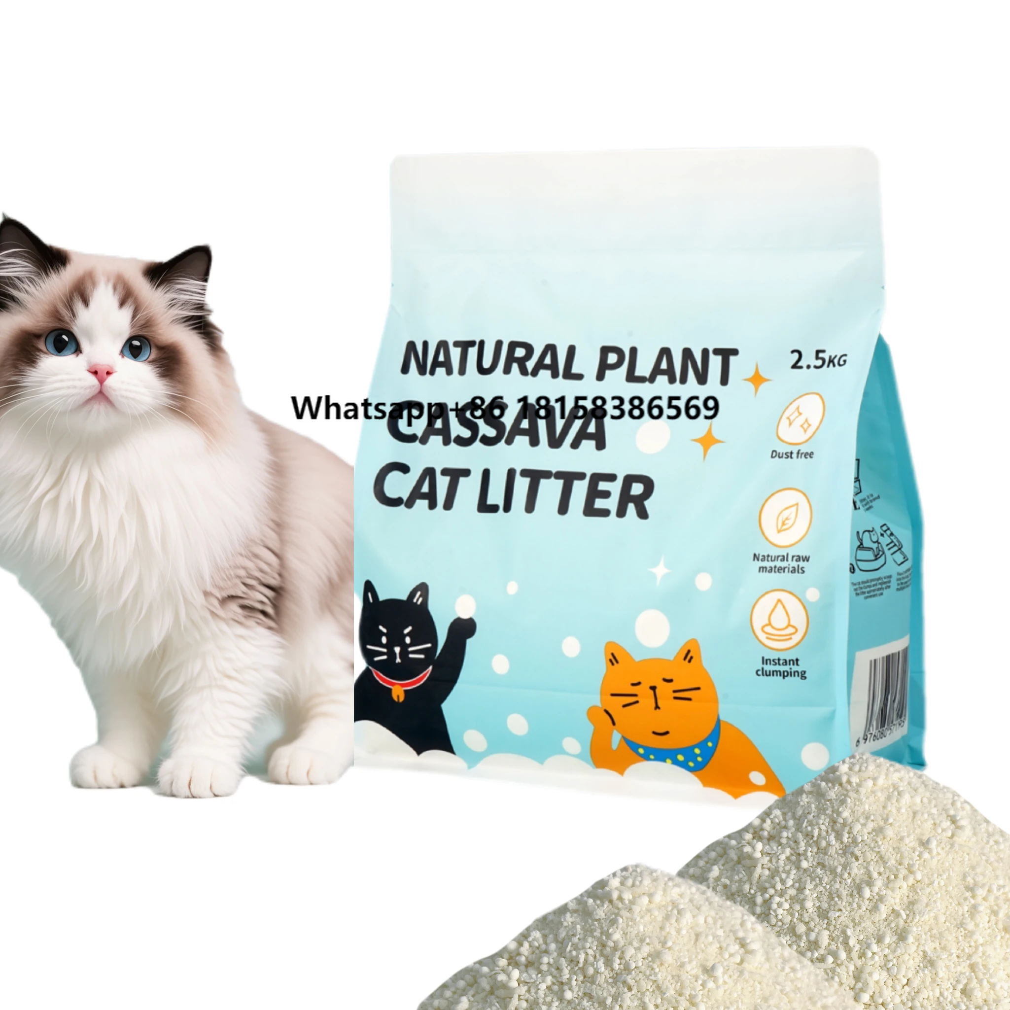 Powerful Deodorization Cat Highly Absorbent Easy Clean Made with Food Grade Sand Plant Ingredients Direct Factory Supply
Powerful Deodorization Cat Highly Absorbent Easy Clean Made with Food Grade Sand Plant Ingredients Direct Factory Supply