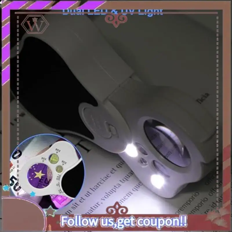 1Set Magnifying Glass 40X Jewelry Magnifying Glass Ring With UV Light LED Light, Suitable For Jewelry
1Set Magnifying Glass 40X Jewelry Magnifying Glass Ring With UV Light LED Light, Suitable For Jewelry