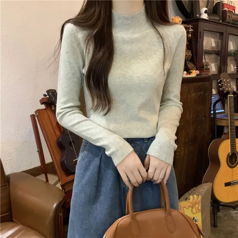 Slim Fit Long Sleeve Knitted Base Shirt Women's Inner Wear Casual Style Fleece Lined Polyester Fiber Thickened Autumn Winter ...
Slim Fit Long Sleeve Knitted Base Shirt Women's Inner Wear Casual Style Fleece Lined Polyester Fiber Thickened Autumn Winter ...