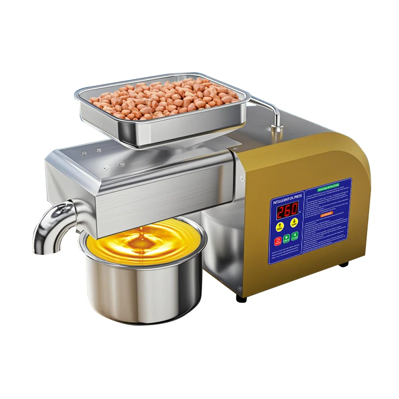 Oil Press Machine with 110V/220V, Suitable for Olive Oil Extraction, Made of 304 Stainless Steel
Oil Press Machine with 110V/220V, Suitable for Olive Oil Extraction, Made of 304 Stainless Steel