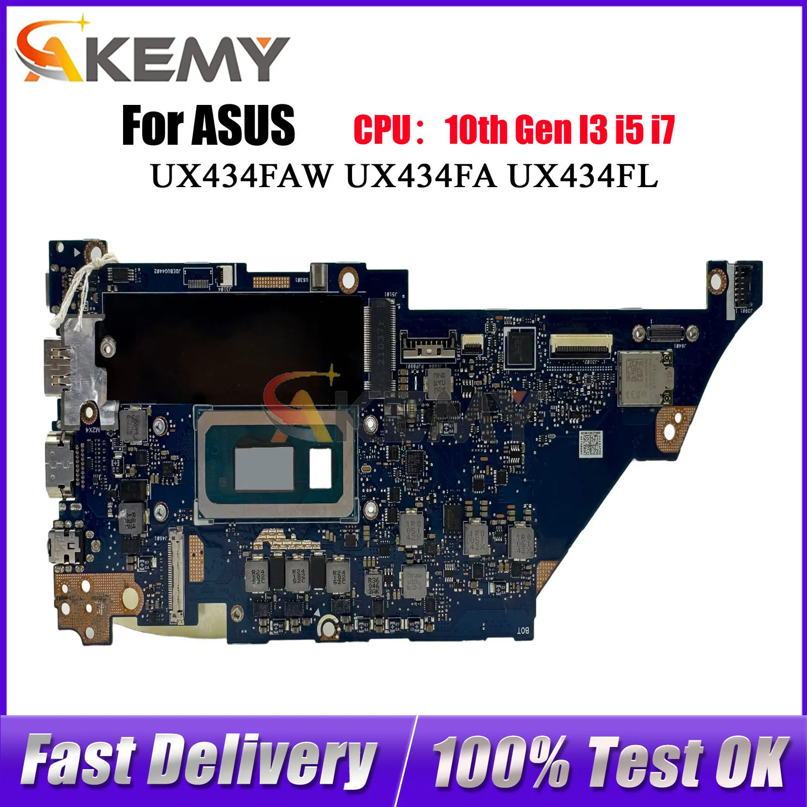 UX434FAW Laptop Motherboard For ASUS ZenBook UX434FA UX434FL UX434F U4600F Mainboard With 10th Gen I3 i5 i7 100% tests OK stk
UX434FAW Laptop Motherboard For ASUS ZenBook UX434FA UX434FL UX434F U4600F Mainboard With 10th Gen I3 i5 i7 100% tests OK stk