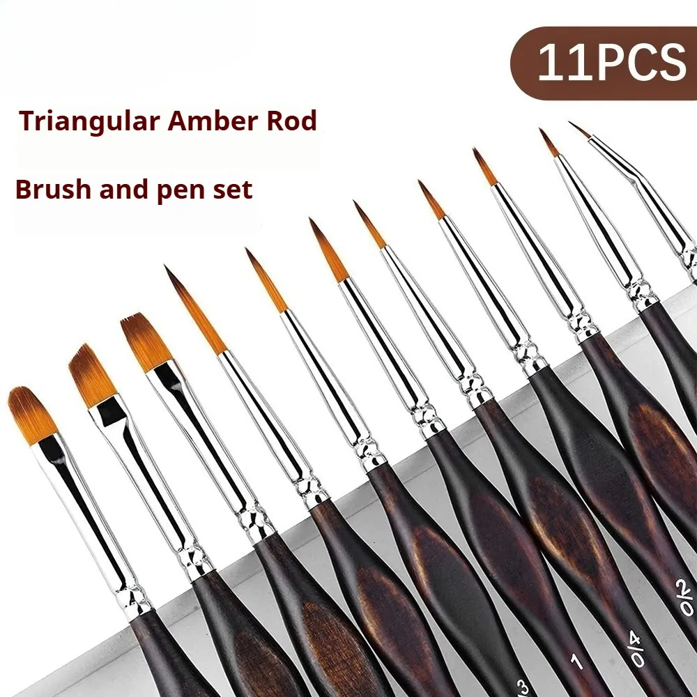 11PCS Detail Paint Brush Kit Nylon Bristles Wood Handle for Gundam Military Model Paint Nail Art Face Coloring Fine Detailing
11PCS Detail Paint Brush Kit Nylon Bristles Wood Handle for Gundam Military Model Paint Nail Art Face Coloring Fine Detailing