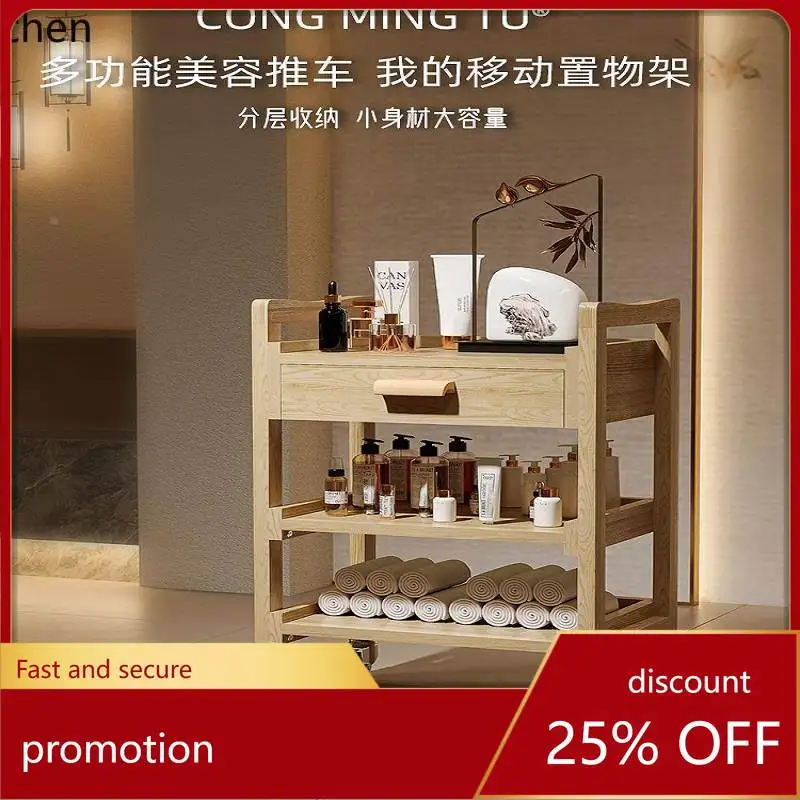 ZML Solid Wood Multifunctional Beauty Trolley Tool with Drawer Small Trolley Hairdressing Cart
ZML Solid Wood Multifunctional Beauty Trolley Tool with Drawer Small Trolley Hairdressing Cart