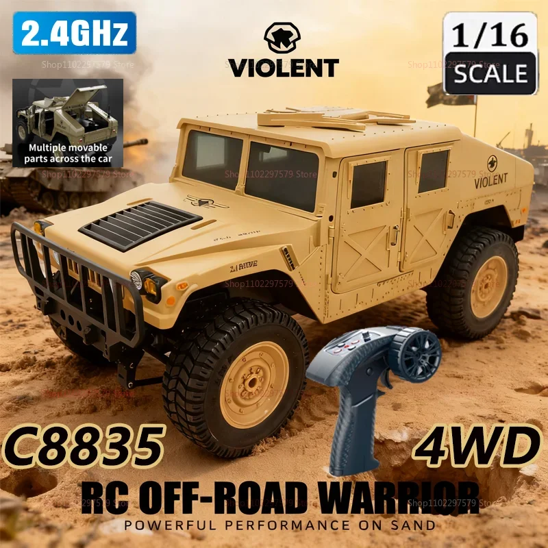 C8835 автомобиль с дистанционным управлением 1:16 2,4G 4WD внедорожный альпинистский военный грузовик игрушки подходят для детей и взрослых подарки игры на открытом воздухе в помещении
C8835 автомобиль с дистанционным управлением 1:16 2,4G 4WD внедорожный альпинистский военный грузовик игрушки подходят для детей и взрослых подарки игры на открытом воздухе в помещении