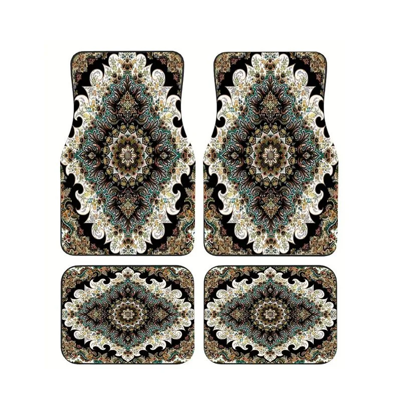 Retro Boho Mandala Print Car Floor Mats 4pcs Non-slip Waterproof Foot Pads for Vintage Style Auto
Retro Boho Mandala Print Car Floor Mats 4pcs Non-slip Waterproof Foot Pads for Vintage Style Auto