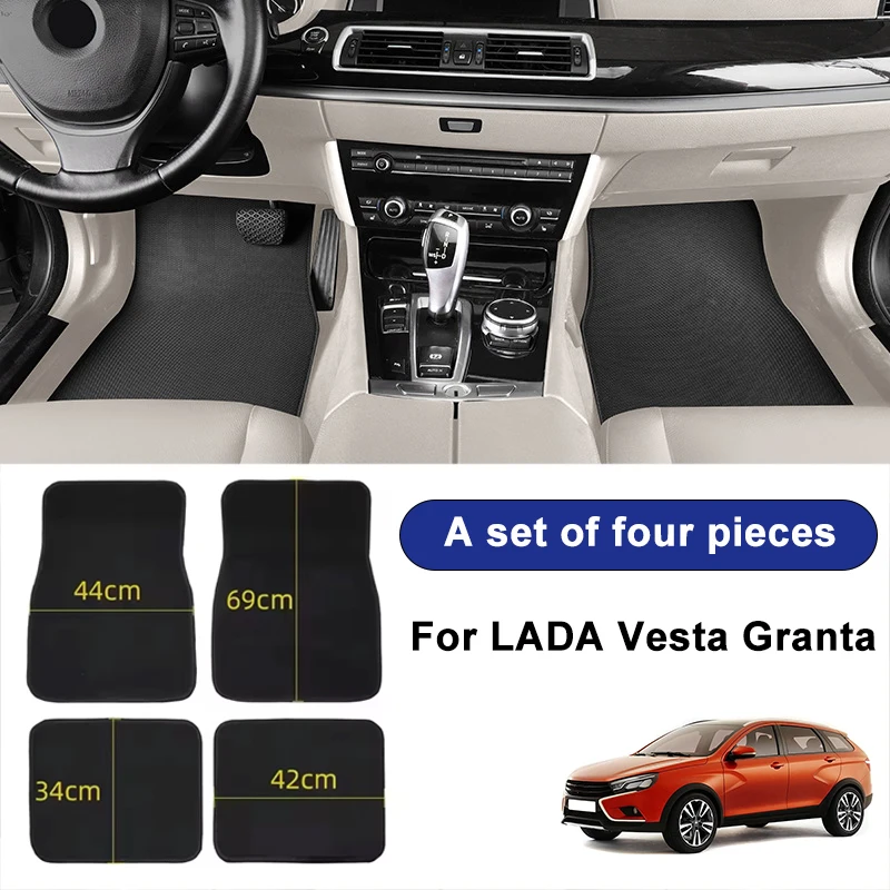 For LADA Vesta Granta Car Floor Mats Black Non-Slip 4Pcs Front & Rear Foot Mats Carpets Rugs Auto Interior Accessories
For LADA Vesta Granta Car Floor Mats Black Non-Slip 4Pcs Front & Rear Foot Mats Carpets Rugs Auto Interior Accessories