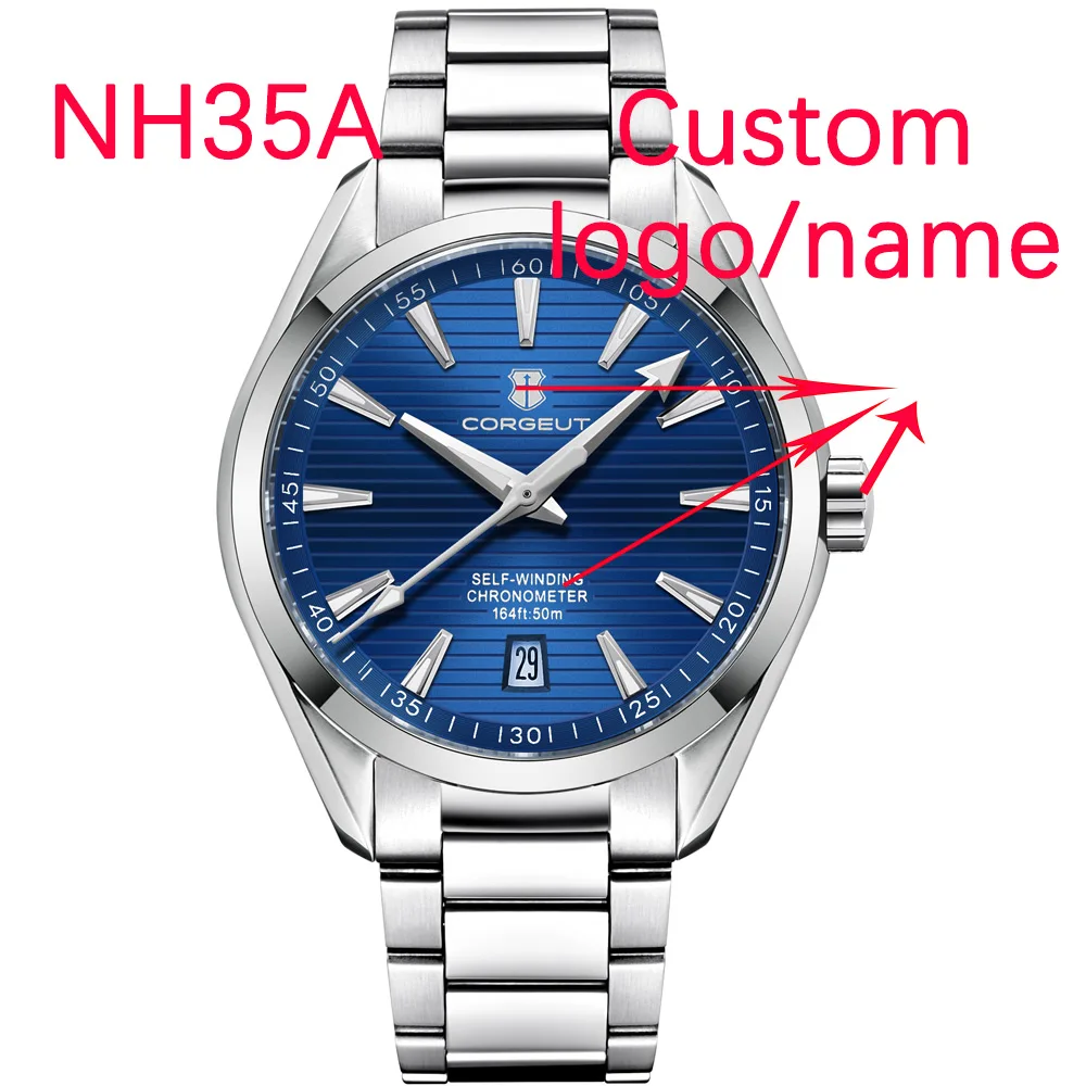 Мужские наручные часы 41 мм на заказ с сапфировым стеклом Miyota NH35 Механизм Автоматический светящийся водонепроницаемый 
Мужские наручные часы 41 мм на заказ с сапфировым стеклом Miyota NH35 Механизм Автоматический светящийся водонепроницаемый