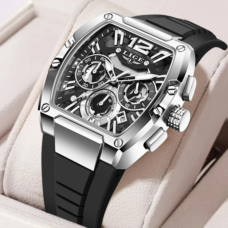 LIGE Fashion Casual Man Watch Simple Dial Outdoor Sport Calendar Luminous Waterproof Silicone Strap Date Quartz Watches for Men
LIGE Fashion Casual Man Watch Simple Dial Outdoor Sport Calendar Luminous Waterproof Silicone Strap Date Quartz Watches for Men