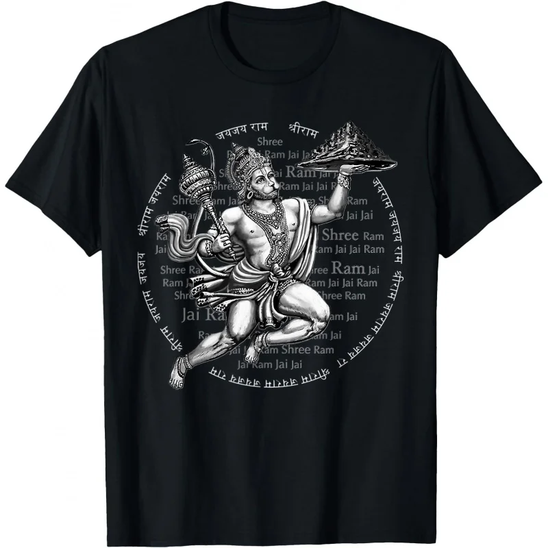0413 Hanuman Hindu God Jai Shri Ram Indian God Gift T-Shirt Hindu Mythology print Short Sleeve Graphic clothes All size tops
0413 Hanuman Hindu God Jai Shri Ram Indian God Gift T-Shirt Hindu Mythology print Short Sleeve Graphic clothes All size tops