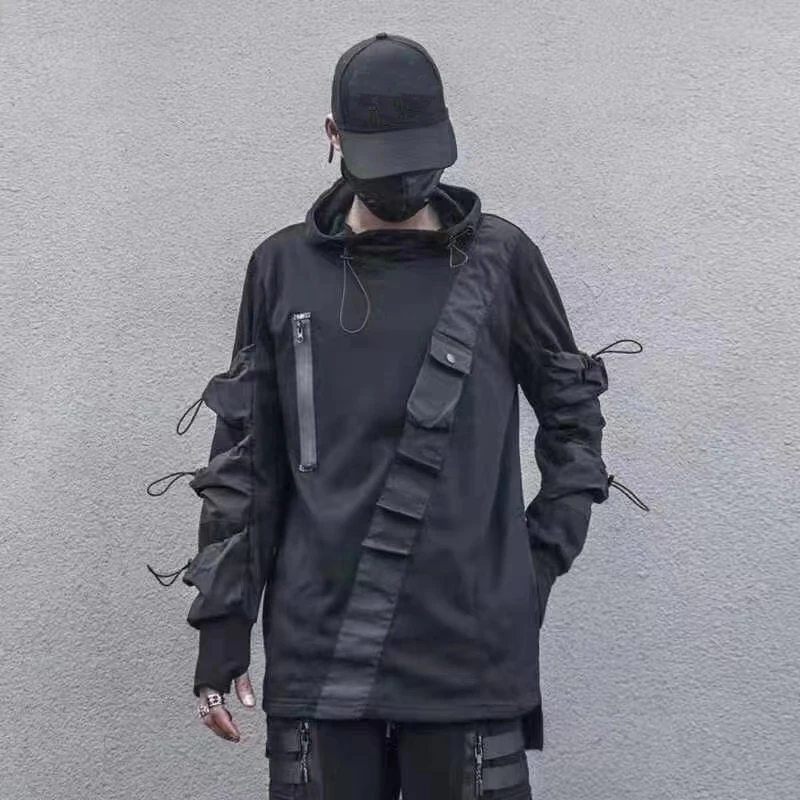 Мужская толстовка и свитшот ARENS Techwear в стиле Харадзюку, осень 2021, хлопковый пуловер с несколькими карманами, уличная одежда в стиле хип-хоп, черные толстовки
Мужская толстовка и свитшот ARENS Techwear в стиле Харадзюку, осень 2021, хлопковый пуловер с несколькими карманами, уличная одежда в стиле хип-хоп, черные толстовки