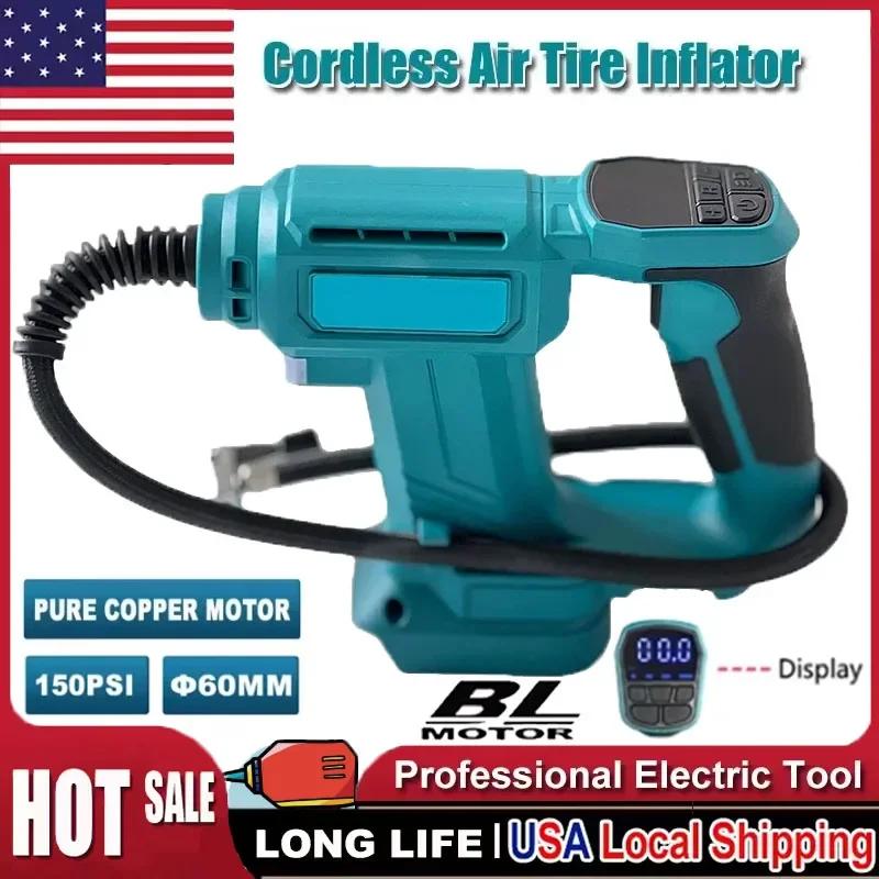 Портативный автомобильный компрессор для подкачки шин Fit Makita, беспроводной, с цифровым дисплеем, для аккумуляторов 18В
Портативный автомобильный компрессор для подкачки шин Fit Makita, беспроводной, с цифровым дисплеем, для аккумуляторов 18В