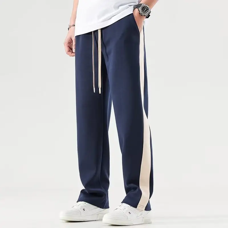 Fashion Summer Quick Drawing Loose Straight Pants Men Panelled Elastic Waist Sports Drawstring Pockets Casual Versatile Trousers
Fashion Summer Quick Drawing Loose Straight Pants Men Panelled Elastic Waist Sports Drawstring Pockets Casual Versatile Trousers