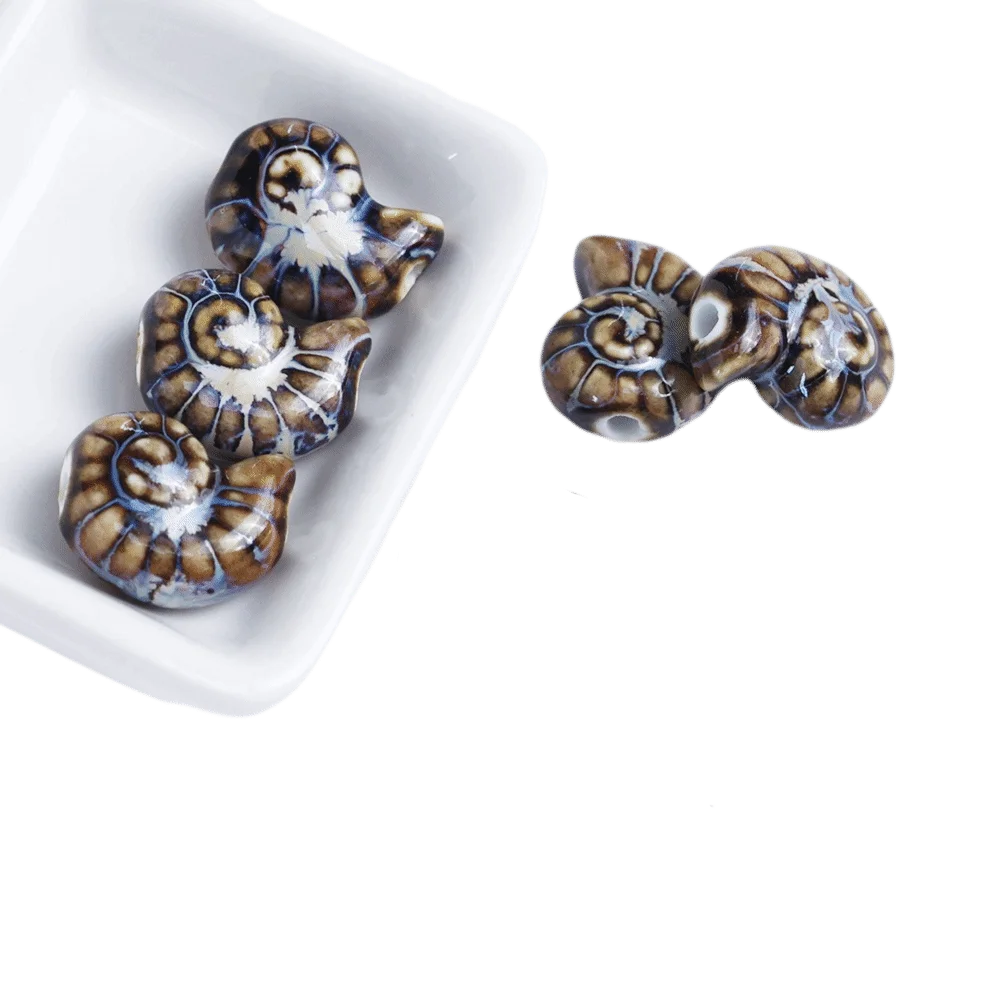 Pendant Retro Snail Ceramic Beads Embossed Multicolor Conch Spacer Porcelain Beads Glazed Small Size DIY Jewelry Making Bracelet
Pendant Retro Snail Ceramic Beads Embossed Multicolor Conch Spacer Porcelain Beads Glazed Small Size DIY Jewelry Making Bracelet