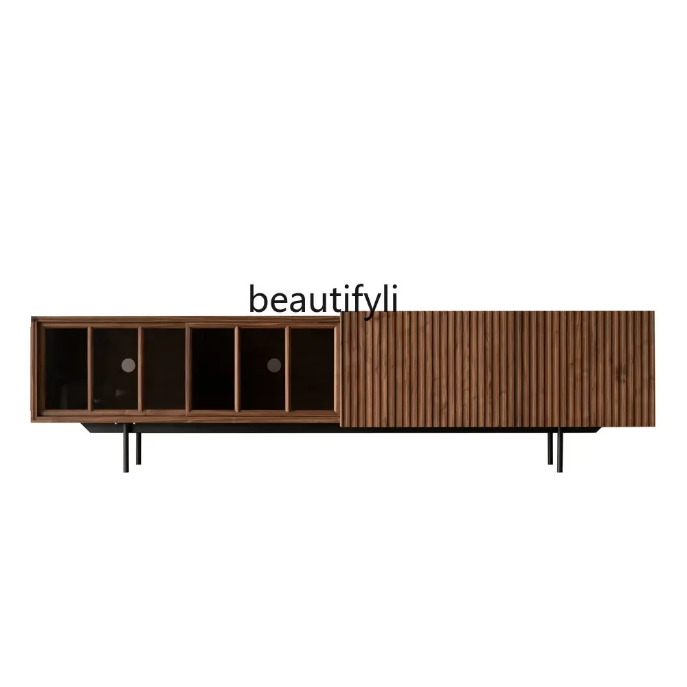 R11 TV Cabinet Solid Wood Minimalist Black Walnut Wooden Tea Table Designer Advanced Nordic Style Glass Door
R11 TV Cabinet Solid Wood Minimalist Black Walnut Wooden Tea Table Designer Advanced Nordic Style Glass Door